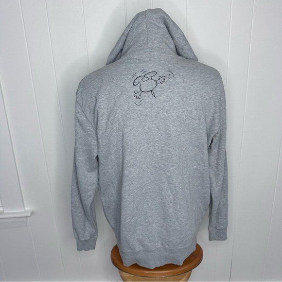 Snoopy Peanuts X Tower Records PLUNK! Grey Hoodie - Picture 8 of 12